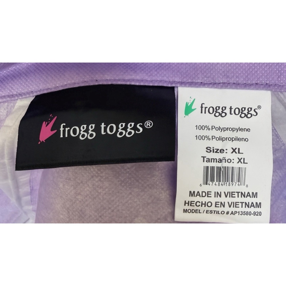 Frogg Toggs Rain Jacket Womens XL Purple Black Classic All-Purpose 'Jacket Only' - Picture 8 of 10